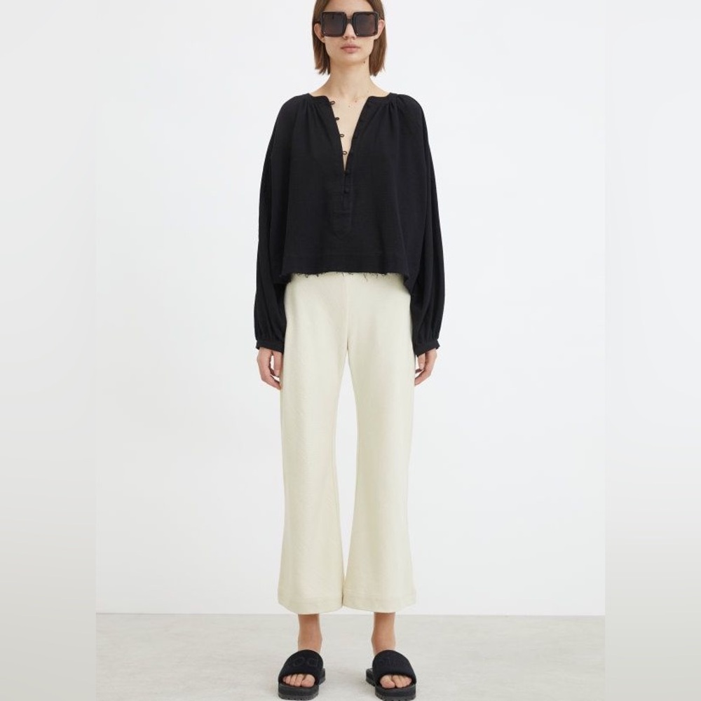 Rodebjer Casuarina Minimal Drapey 100% Cotton Blouse Top Brand new with tags.